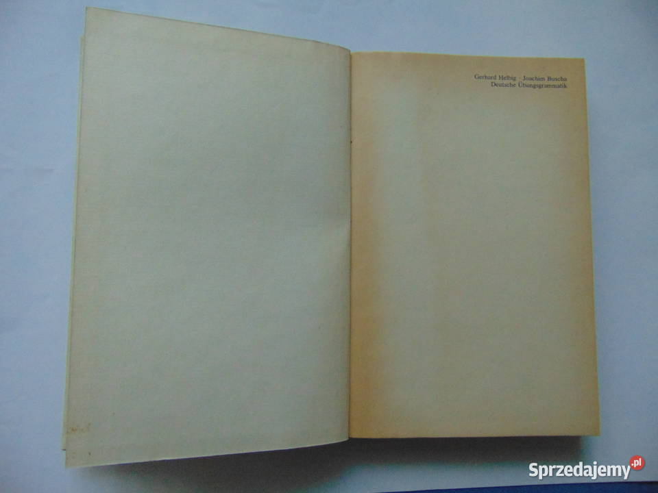 Deutsche Ubungsgrammatik Gerhard Helbig Joachim Książki do nauki języka obcego Lublin sprzedam