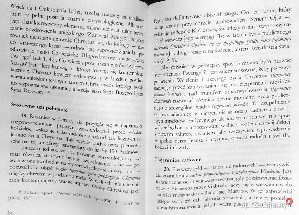 Rosarium Virginis Mariae List Apostolski Ojca Chełm