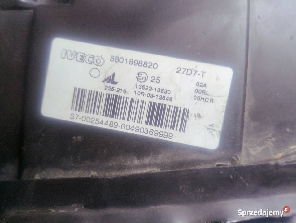 Lampa iveco stralis eurocargo małopolskie Proszowice