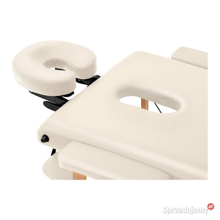 Składane łóżko do masażu leżanka 185 x 60 beżowy Fryzjerstwo i kosmetyka