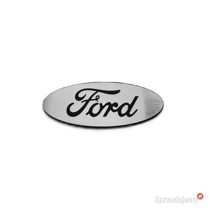 Emblemat Ford 60x24mm srebrny naklejka znaczek Radom