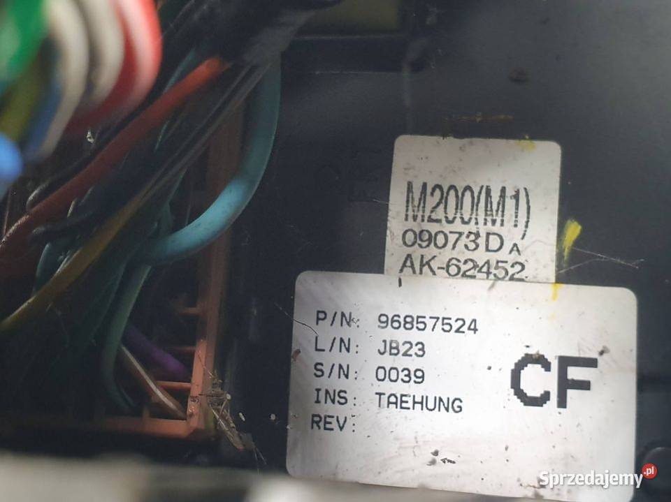 SKRZYNKA BEZPIECZNIKÓW CHEVROLET MATIZ II Lipno