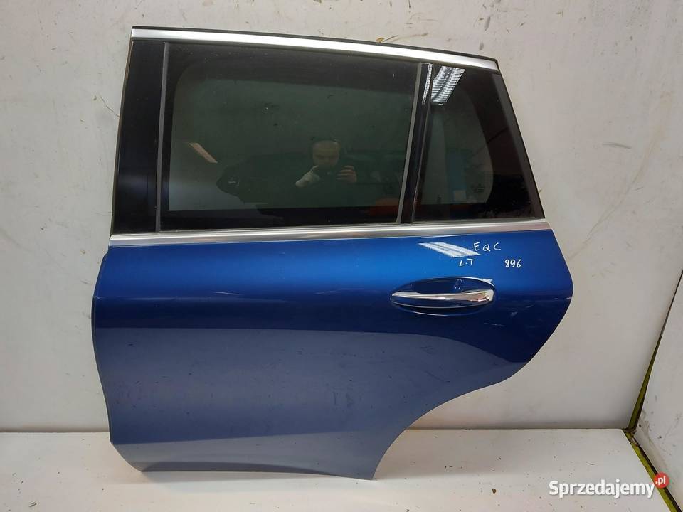 Mercedes EQC 400 W293 DRZWI LEWE TYŁ niebieski osobowe dolnośląskie