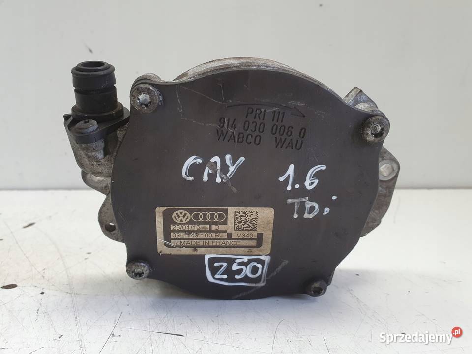 POMPA VACUM VW Polo V 16 TDI wakum 03L145100B lubelskie Chełm