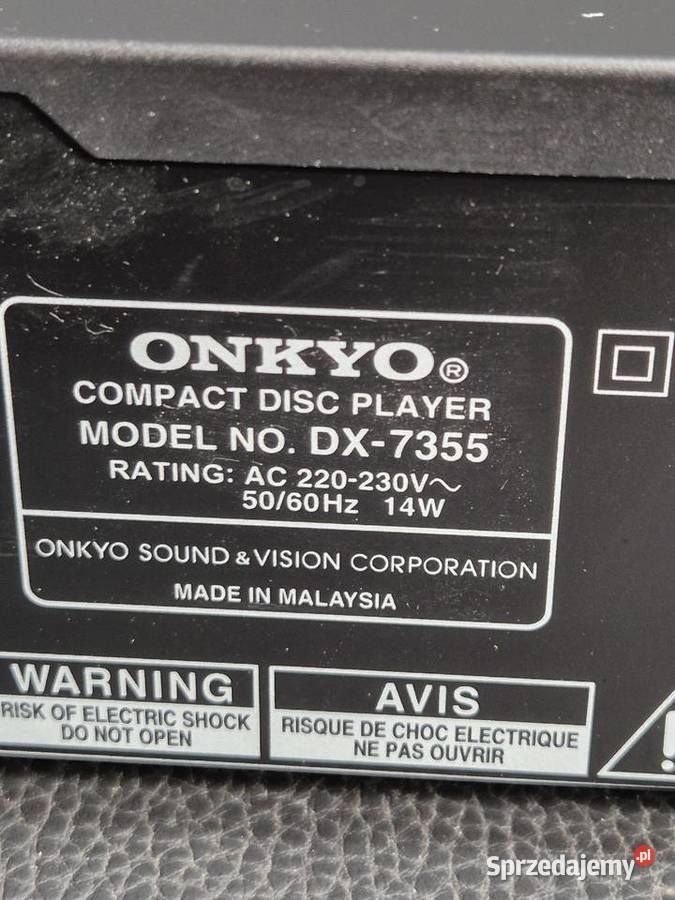 Onkyo DX7355 Odtwarzacz CDMP3 łódzkie Poddębice