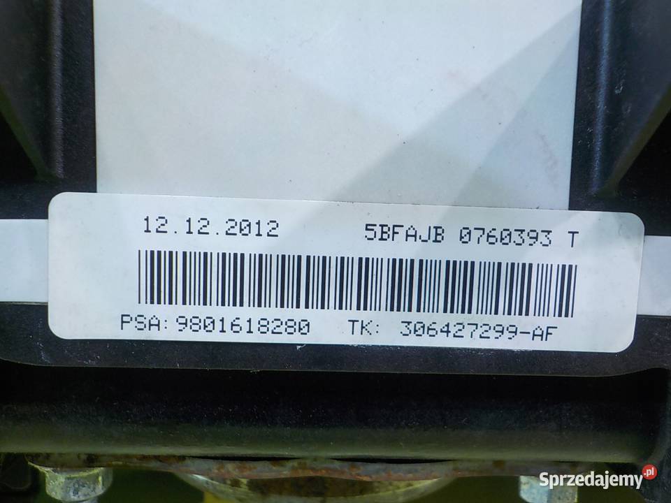 C3 II 12 VTI 13r HB 5D AIRBAG poduszka pasazera