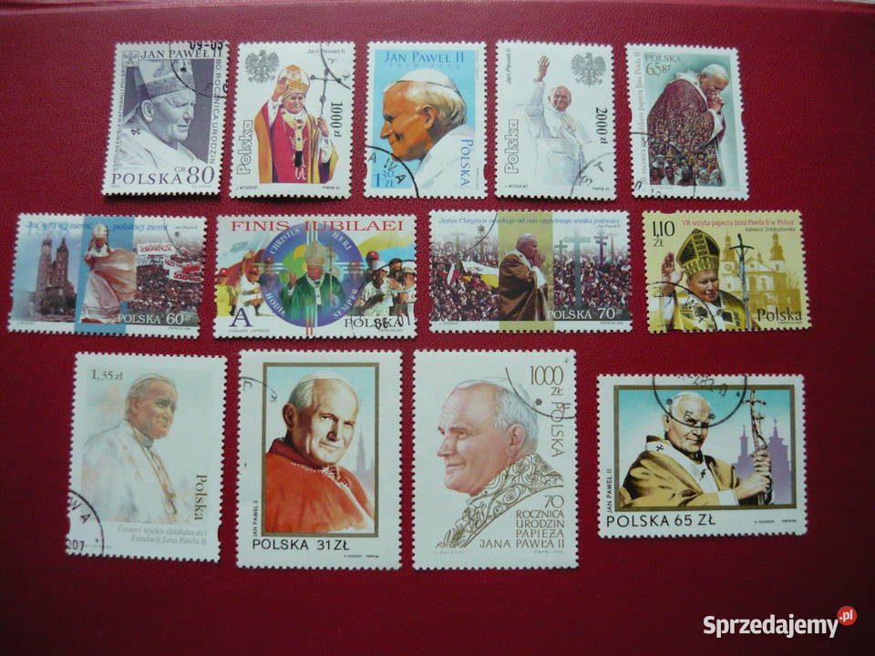 Znaczki z Papieżem sprzedam