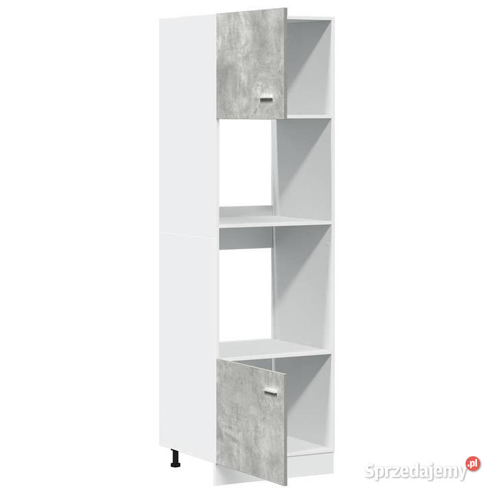 Szafka na mikrofalówkę szarość betonu 60x57x207 mazowieckie Warszawa