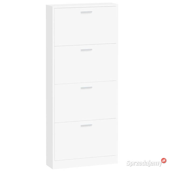 Szafka na buty biały 59x17x150 materiał Warszawa