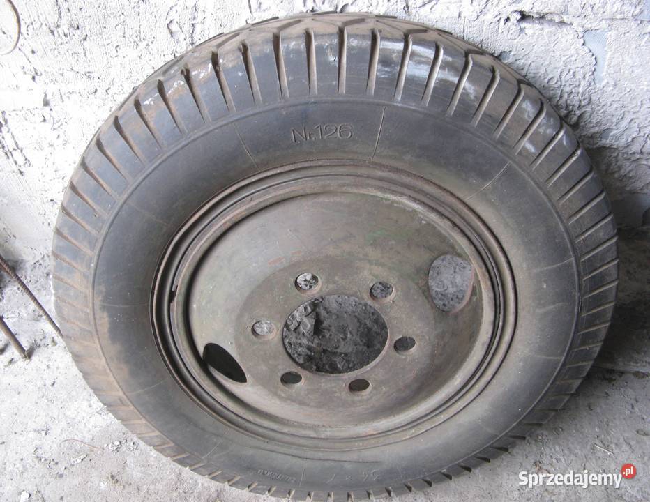Koło 34x7 126 opona pełna felga Dąbrowa Górnicza