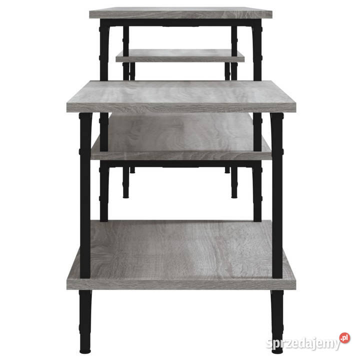 Szafka pod TV szary dąb sonoma 197x35x52 Dom i Ogród