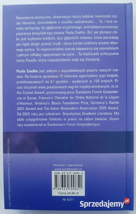 Być płynąca rzeka P Coelho Białystok