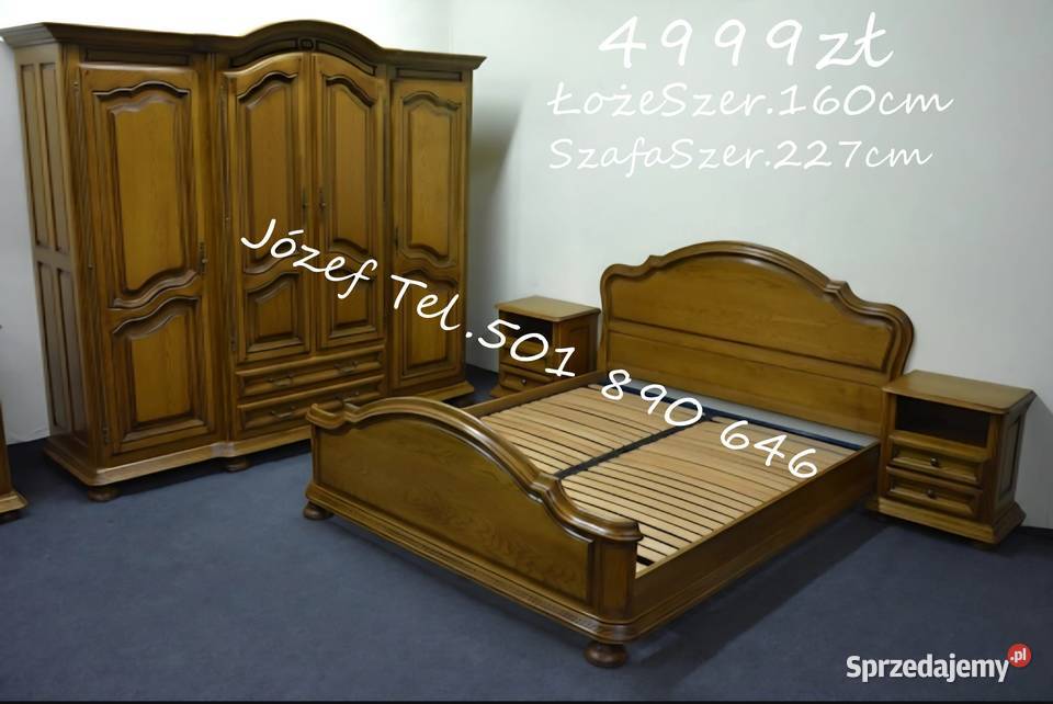 Meble sypialniane łóżko szafa szafki nocne śląskie Pszczyna sprzedam