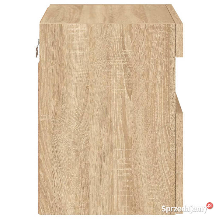 Ścienna szafka TV z LED dąb sonoma 40x30x40 Warszawa
