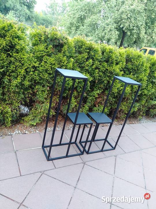 kwietnik loft nowoczesny Belsoo producent czarny Dekoracje i ozdoby Gdańsk