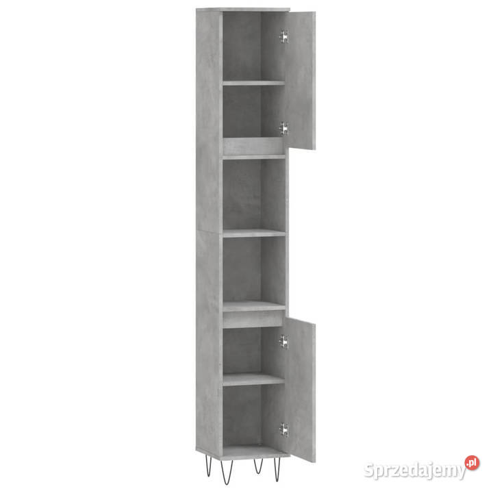 Szafka łazienkowa szarość betonu 30x30x190 mazowieckie Warszawa