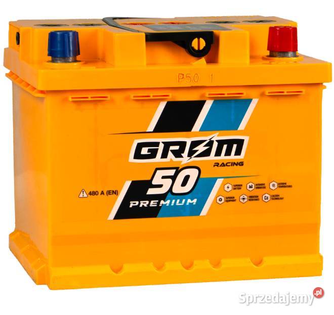 Akumulator Grom Racing 50Ah 480A EN PRAWY PLUS Braniewo