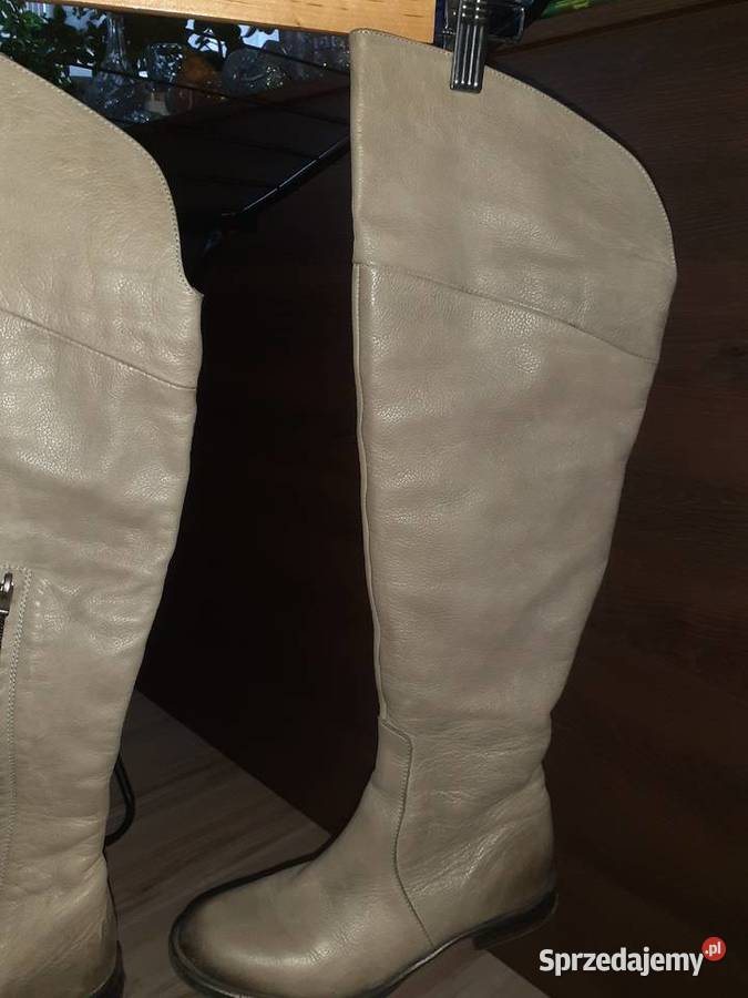 kozaki muszkieterki skóra naturalna 37