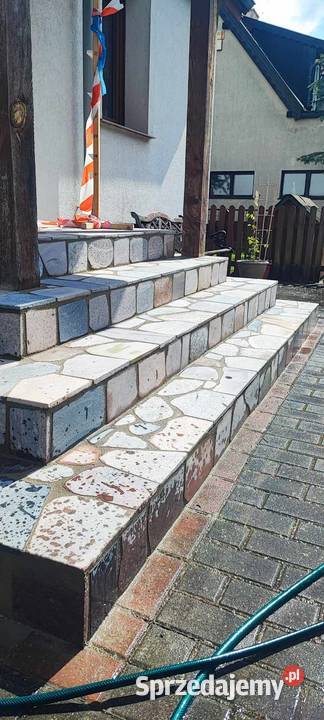 Kamień polny cięty w plastry wykonawstwo