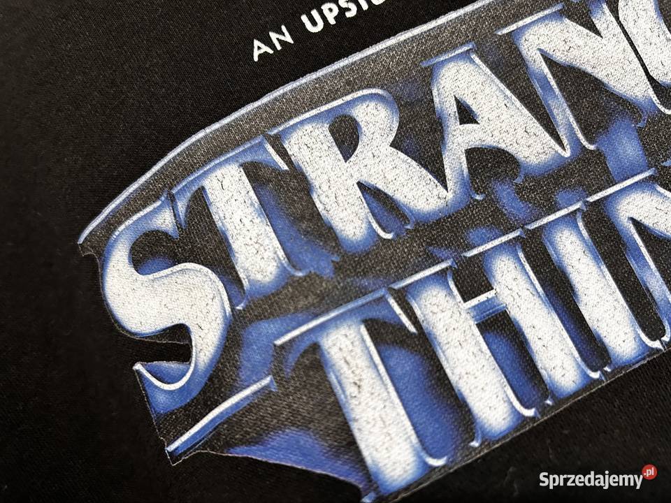 Bluza Stranger Things XS czarna bluza z kapturem Rozmiar 34(XS) Wyszków