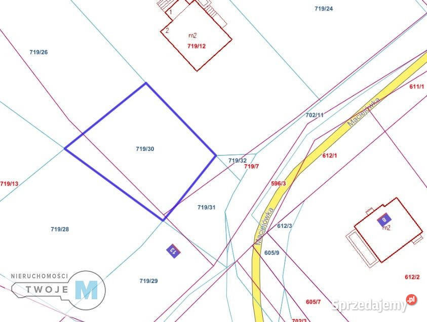 Sprzedaż gruntu 689m2 Miedziana Góra 275zł/m2