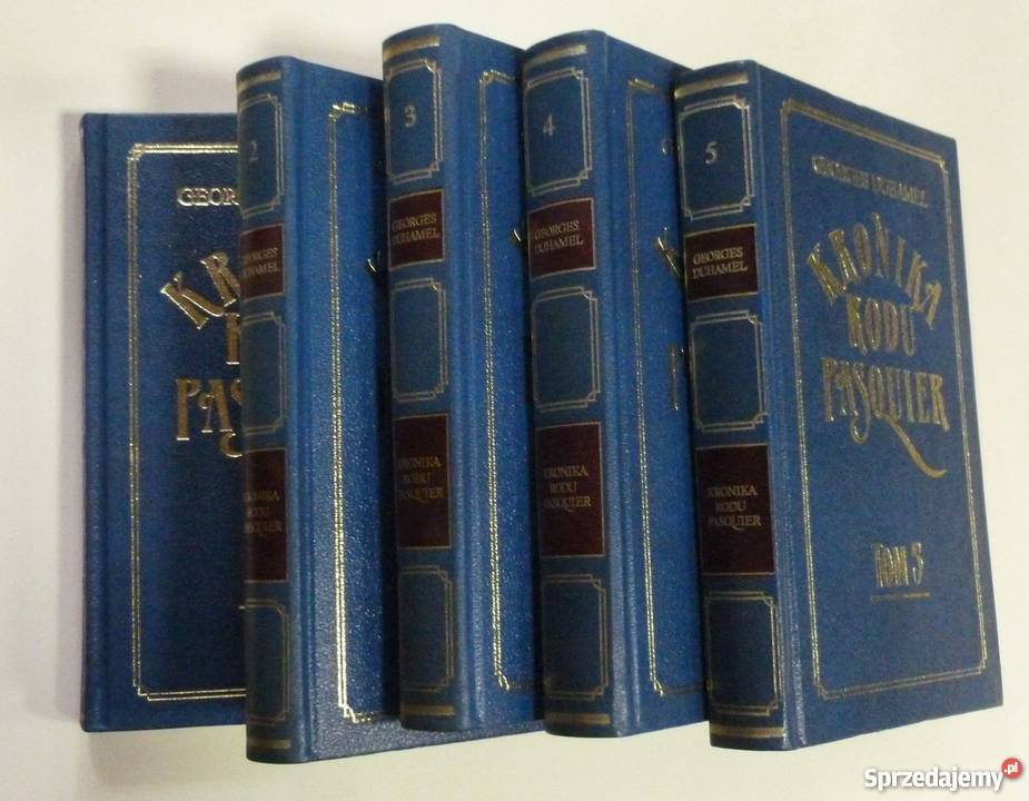 Kroniki rodu Pasquier Georges Duhamel 5 tomów literatura piękna - proza zagraniczna sprzedam