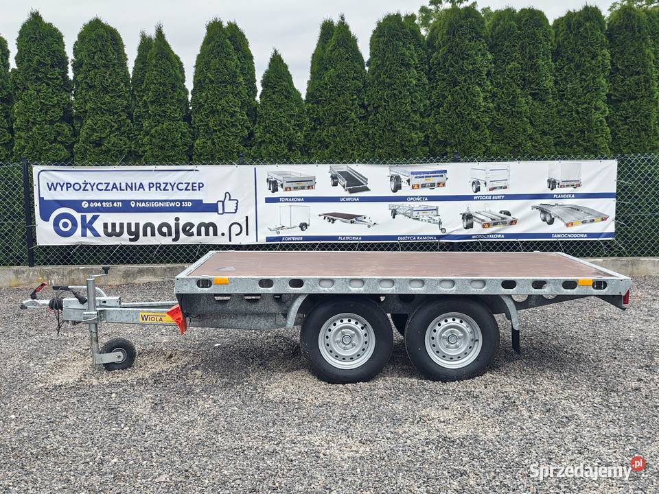 Wypożyczalnia Wynajem przyczep WIOLA Platforma 3 Włocławek