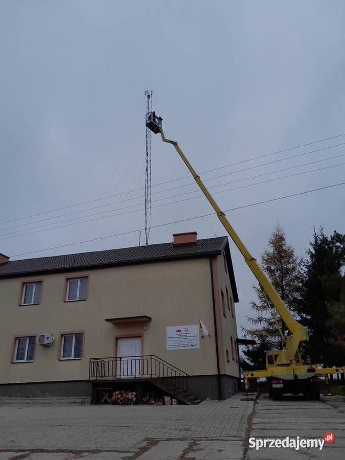 Wynajem podnośnika koszowego