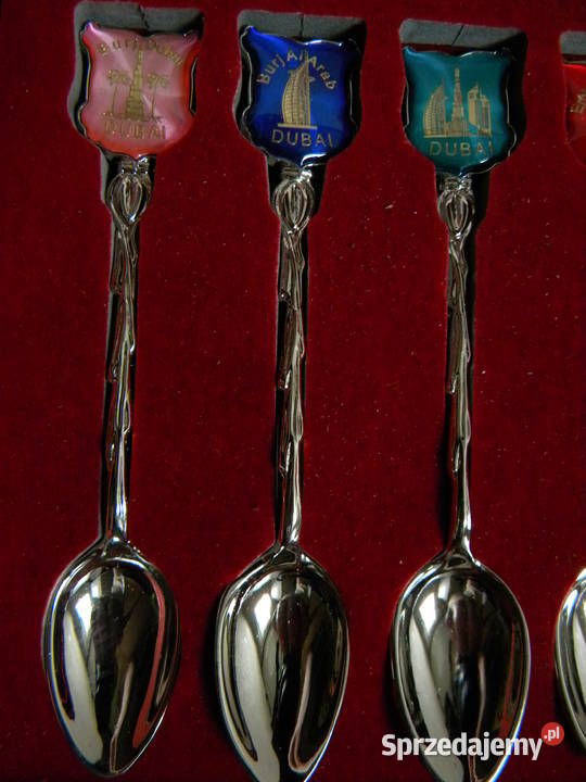 Piękne łyżeczki z Dubaju wielokolorowy małopolskie Kraków sprzedam