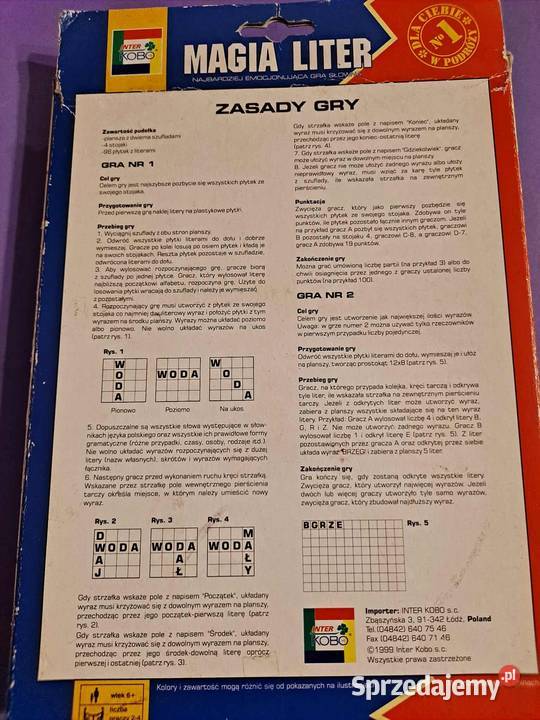 Magia Liter 1999 GRA SŁOWNA Inter Kobo Kraków