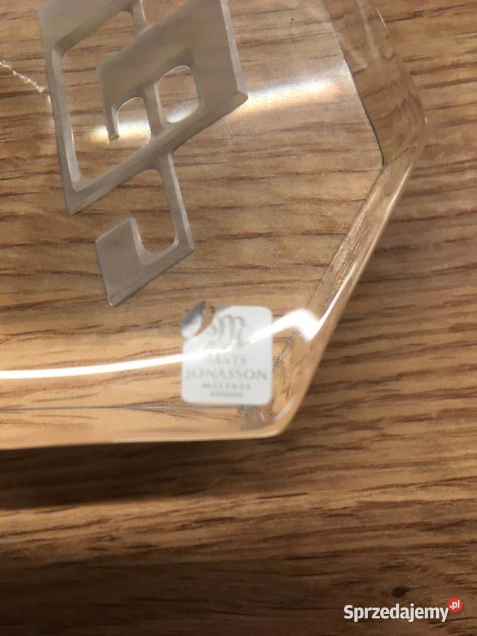 Klucz wiolinowy Mats Jonasson kryształ przycisk pomorskie Pruszcz Gdański