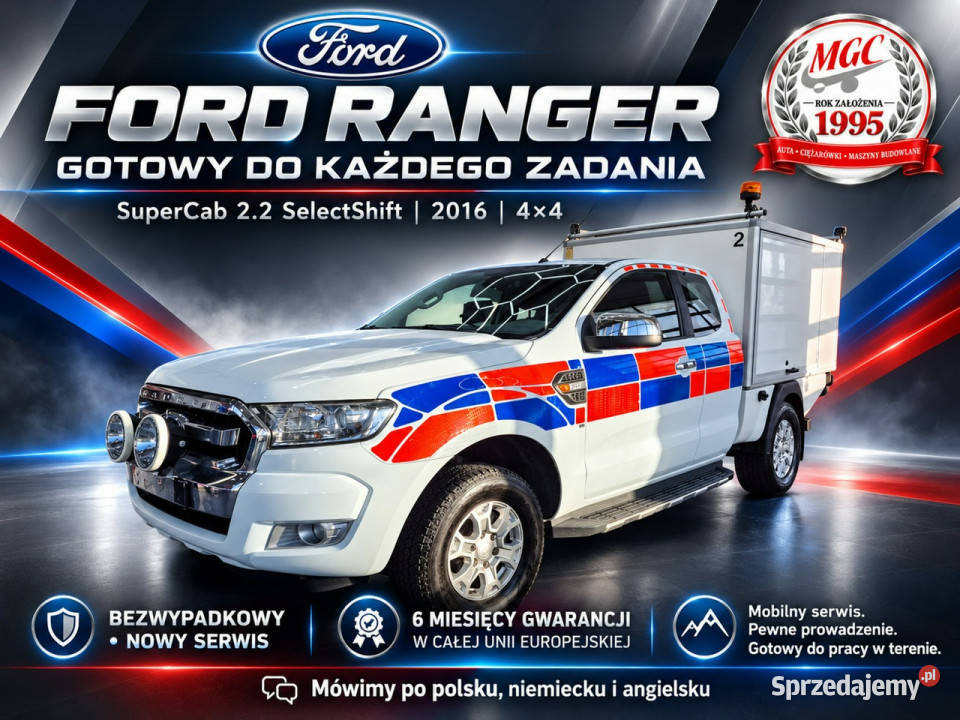 Ford Ranger Ford Ranger SuperCab 22 TDCi 4X4 nieuszkodzony śląskie Łaziska Górne
