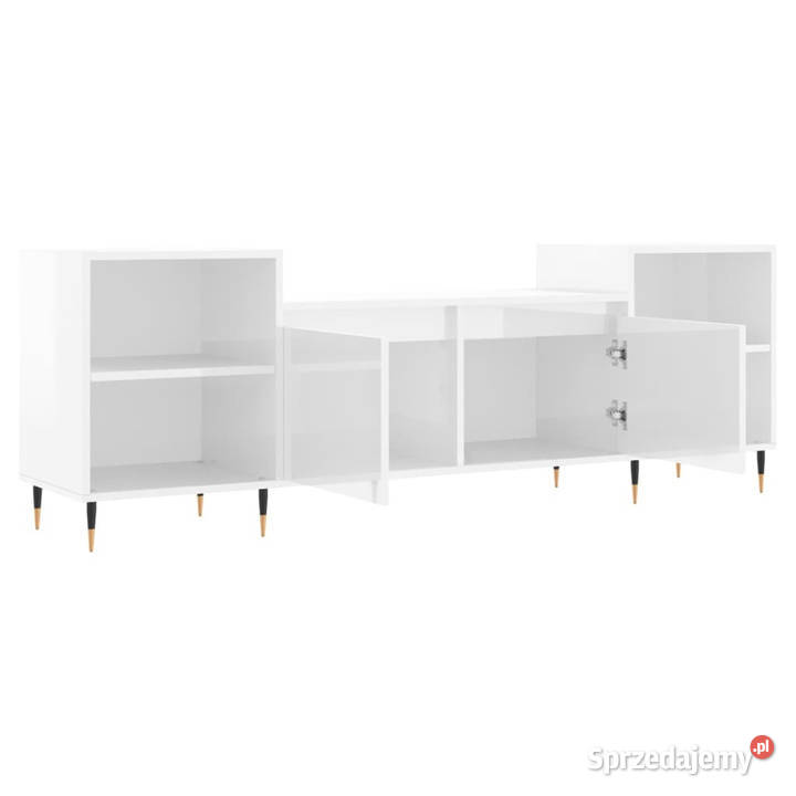Szafka pod TV wysoki połysk biała 160x35x55 Warszawa