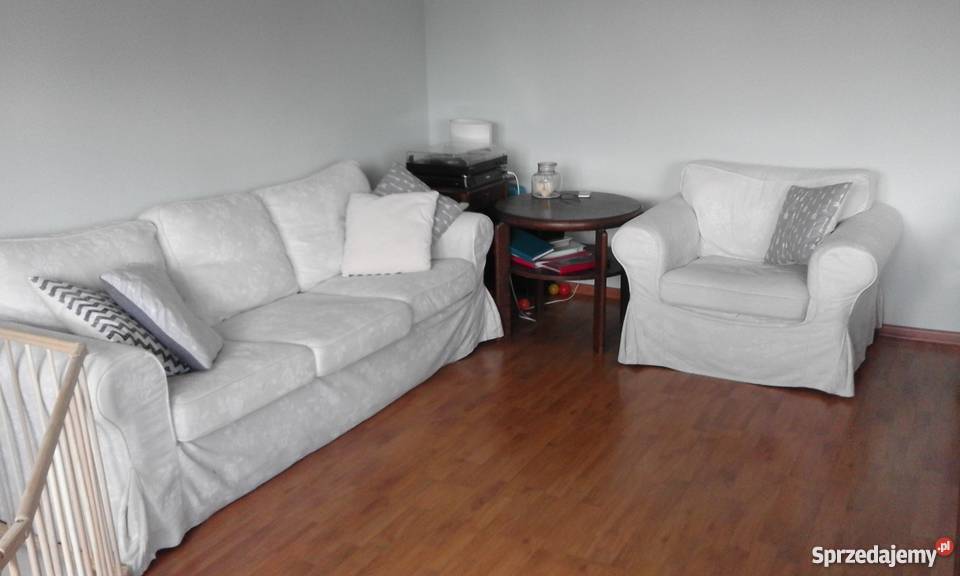 Sofa i fotel EKTORP Ikea 3osobowa nierozkładana 218cm zachodniopomorskie Tanowo