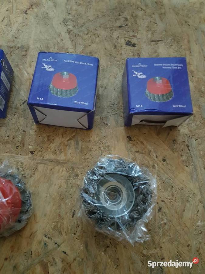 SZCZOTKA CZOŁOWA DRUCIANA DRUT SKRĘCANY FALON Elektryczne