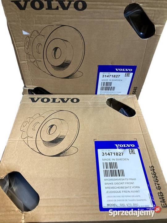 VOLVO S60 V70 XC70 S80 tarcze hamulcowe przod OE dolnośląskie Bielany Wrocławskie