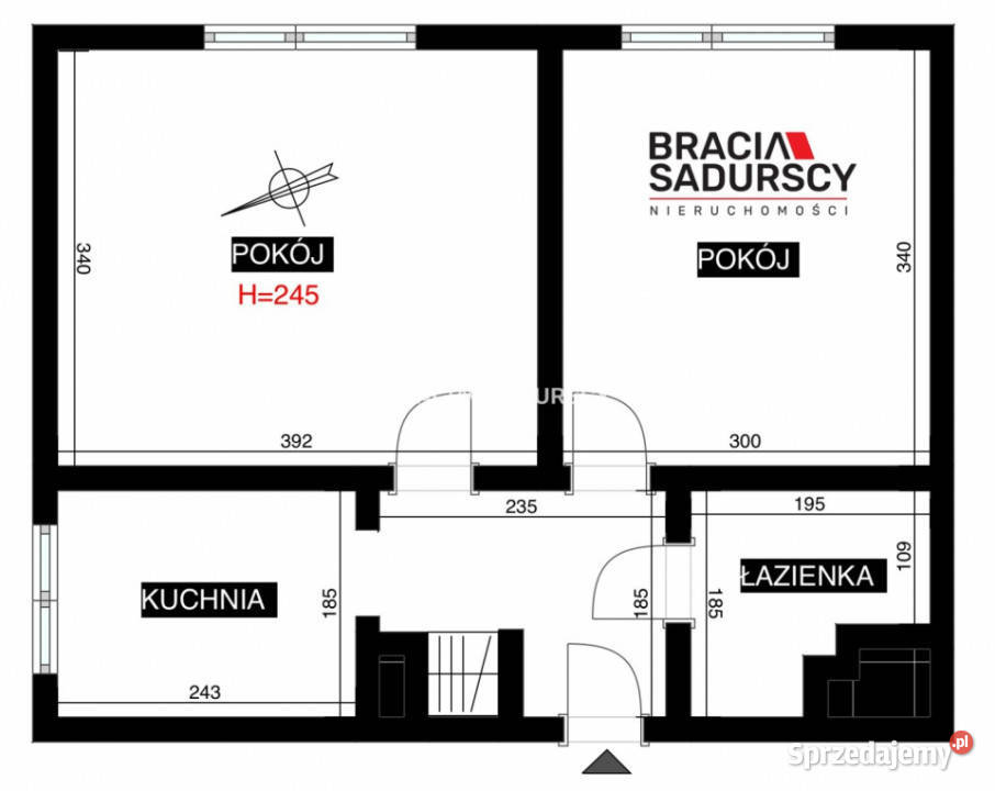 Sprzedaż mieszkania 36m2 2 pokoje Kraków Zaułek małopolskie