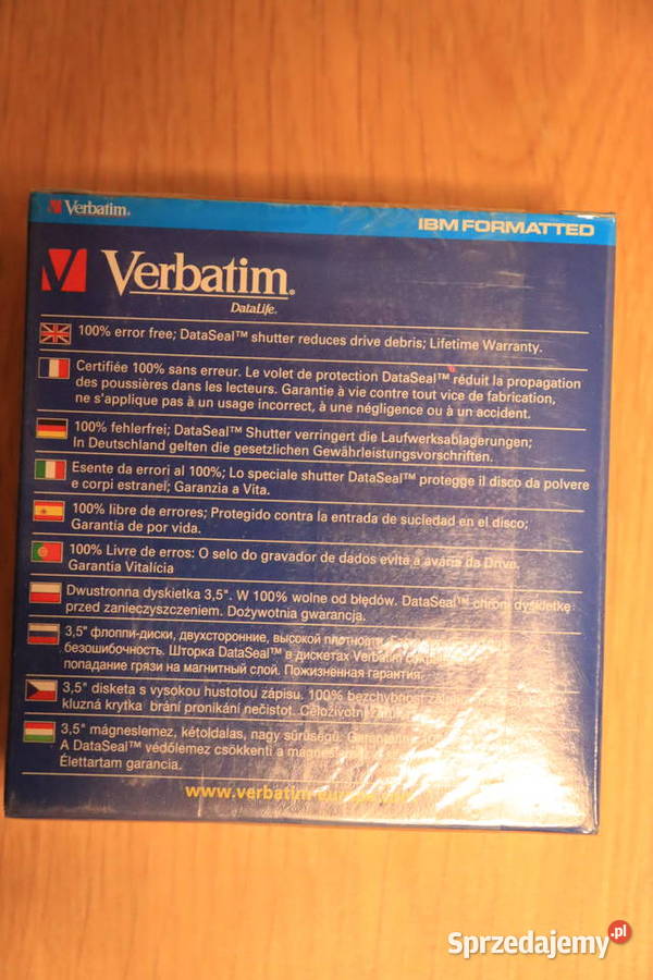 Dyskietki Verbatim MF2HD 325 cala 144 MB Warszawa sprzedam