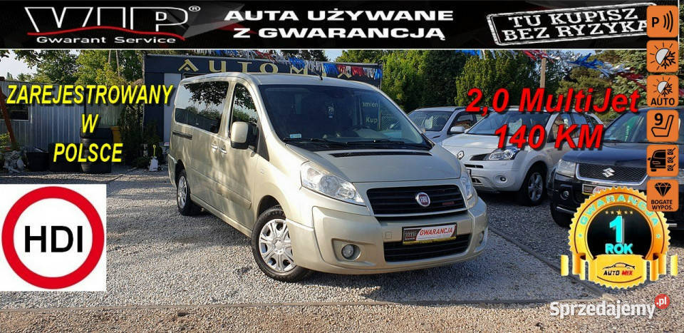 Fiat Scudo LOONG 7 20 HDI Hak Panorama2 X drzwi Świdnica