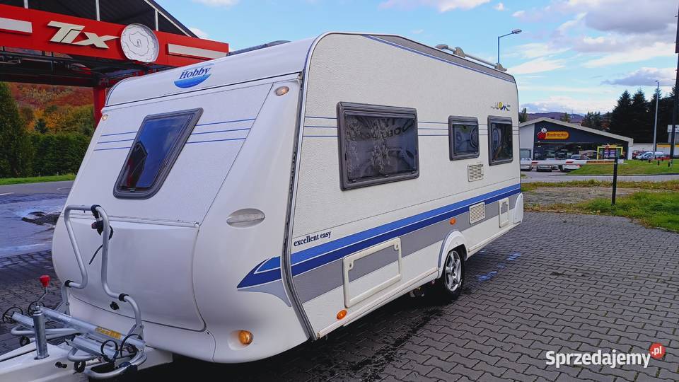 przyczepa kempingowa HOBBY 2003 mover campingowa VAT marża Kempingowe Międzybrodzie Bialskie
