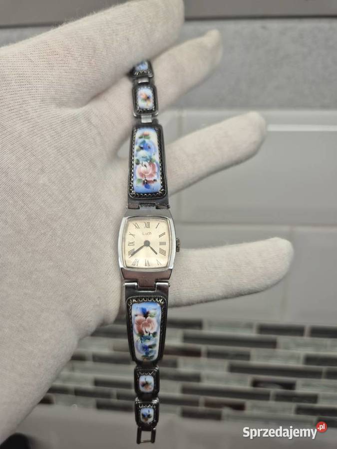Zegarek koktajlowy ŁuczLuch ceramika Chorzów