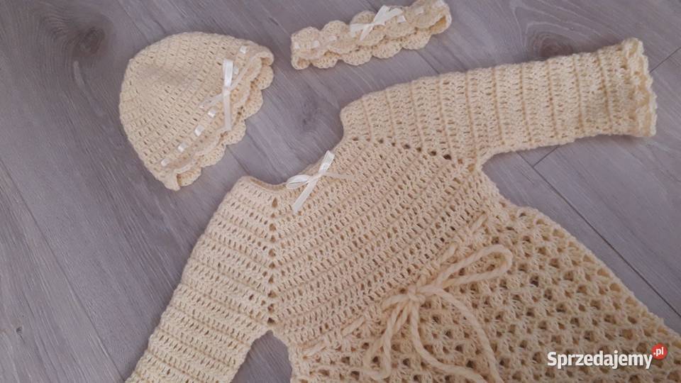 Sukienka robiona na szydełku Lubin