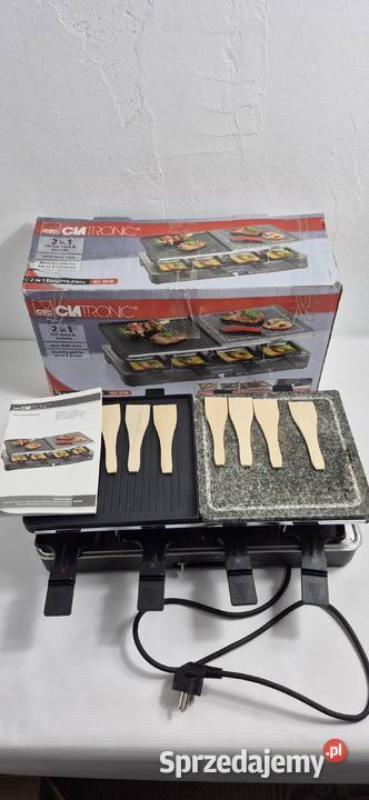 Grill Raclette Clatronic RG 3518 2w1 Gorący