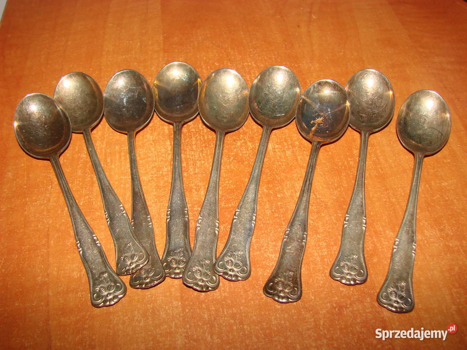 PR NS ALP małe łyżeczki plater grawerka UB Pruszcz Gdański