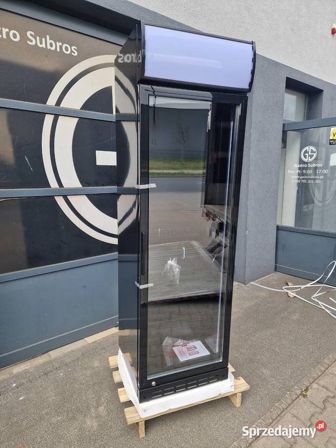 Szafa Chłodnicza 1drzwiowa przeszklona 386L