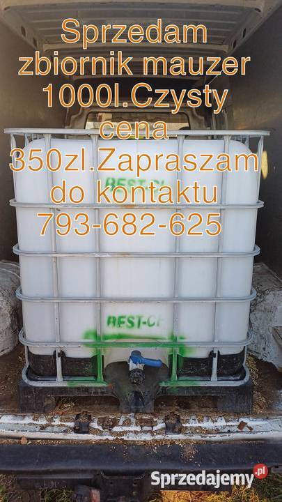 Używane zbiorniki IBC o pojemności 1000 l mazowieckie sprzedam