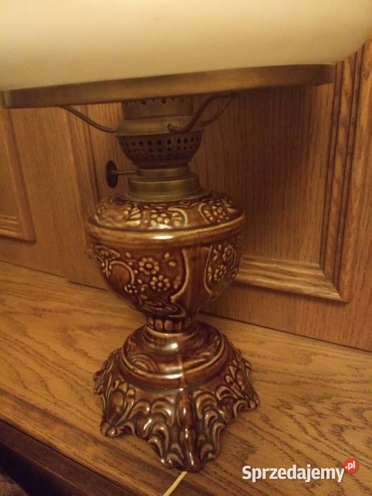 Lampa ceramiczna stołowa WZMPF Wałbrzych PRL mazowieckie Warszawa