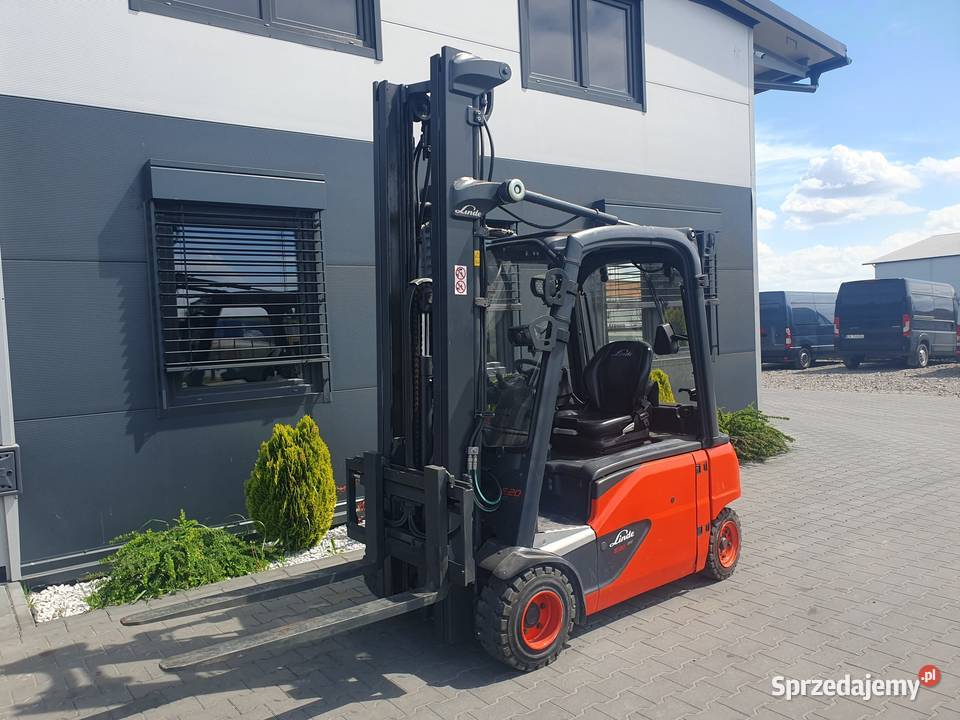 Wózek LINDE E20 4 sekcje Triplex 607m Przesuw elektryczny Motoryzacja Proszowice sprzedam