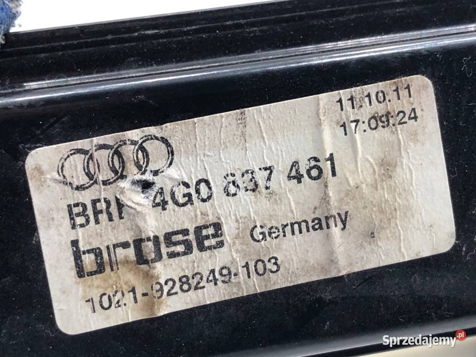 PODNOŚNIK SZYBY LEWY PRZÓD AUDI A6 C7 4G0837461 podkarpackie sprzedam