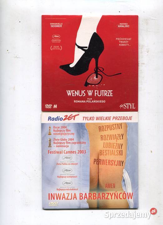 Inwazja barbarzyńców Wenus w futrze 2 Filmy DVD 1 płyta